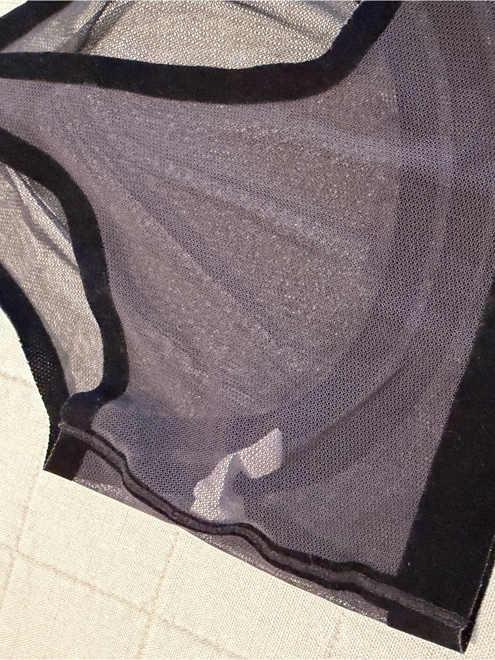 Sheer EBY Black Mesh Support Bralette - Picture 6 of 8